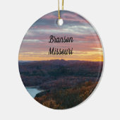 Ozark Mountains Autumn Sunset Ornament (Links)