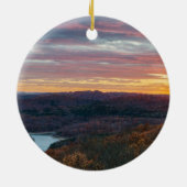 Ozark Mountains Autumn Sunset Ornament (Achterkant)