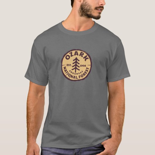 Ozark National Forest Arkansas Laptop Luggage Bump T-shirt (Voorkant)