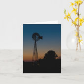 Ozark Sunset Windmill Kaart (Gele Bloem)