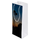 Ozark Sunset Windmill Wijn Cadeautas (Achterkant Gekanteld)
