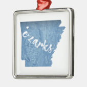 Ozarks, Arkansas Wood Grain Metalen Ornament (Links)