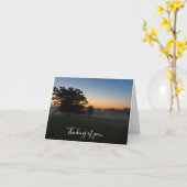 Ozarks August Dawn denking You Card Kaart (Gele Bloem)