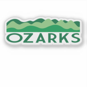 Ozarks met heuvels grafisch Arkansas Missouri Sticker