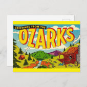 OZARKS Vintage Travel Briefkaart (Voorkant / Achterkant)