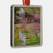 Ozarks Waterfall Spring Bluff Metalen Ornament (Rechts)