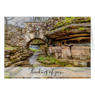 Ozarks Waterfall under Bridge denking of you Kaart