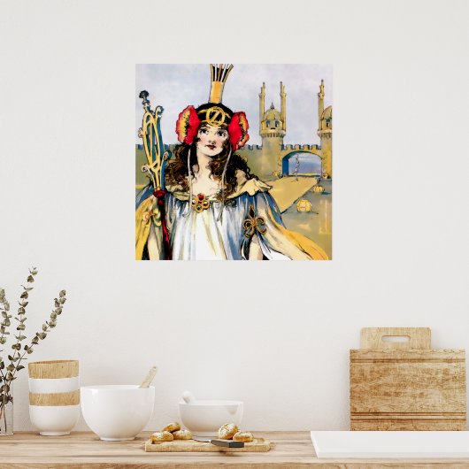 "Ozma of Oz" van John R Neill Poster (Keuken)