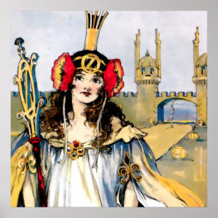 "Ozma of Oz" van John R Neill Poster