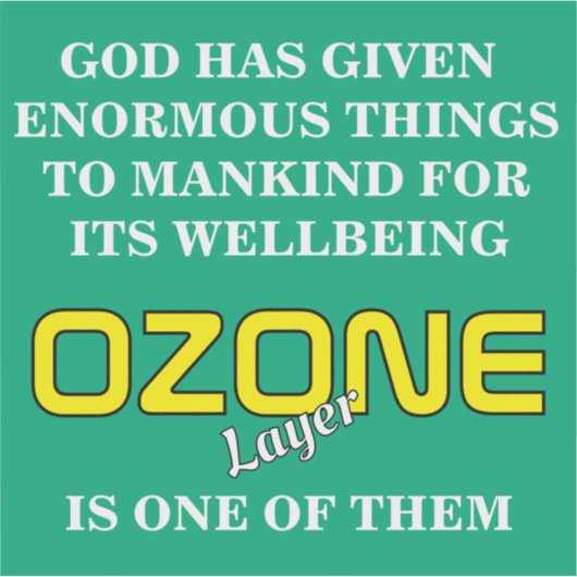 OZONE  Poster Sticker (Voorkant)