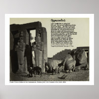 Ozymandias en Gevallen Standbeeld in het Ramesseum