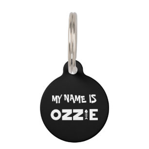 Ozzie Cat Pet ID Tag Huisdierpenning