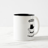 Ozzy Cat Noir Mug - Cosy Feline Vibes (Devant droit)