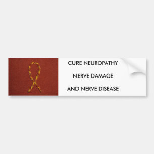 P1000070, CURE NEUROPATHYNERVE DAMAGEAND NERVE ... BUMPERSTICKER