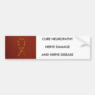 P1000070, CURE NEUROPATHYNERVE DAMAGEAND NERVE ... BUMPERSTICKER