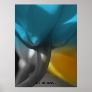 P1016531-1, G.T. DESIGN~Een orchideeën uitzicht ve Poster