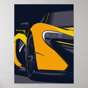 P1 supercar poster