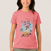 P1nk1 de Enoki&Snip Tri-Blend Shirt (Voorkant)