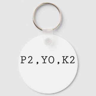 P2, YO, K2 SLEUTELHANGER