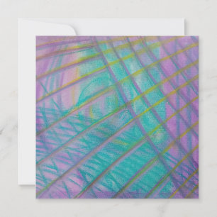 P34 Unieke Kleurrijke Abstracte Kunst Bedankkaart
