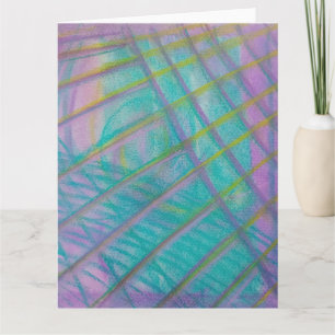 P34 Unieke Kleurrijke Abstracte Kunst Bedankkaart