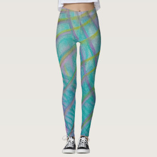 P34 Unieke Kleurrijke Abstracte Kunst Leggings