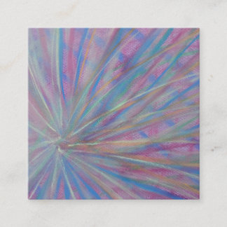 P36 Unieke Kleurrijke Abstracte Kunst Vierkante Visitekaartje