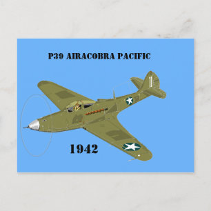 P39 Airacobra Pacific, 1942 Briefkaart
