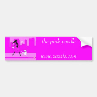 p3, de roze poedelwww.zazzle.com bumpersticker