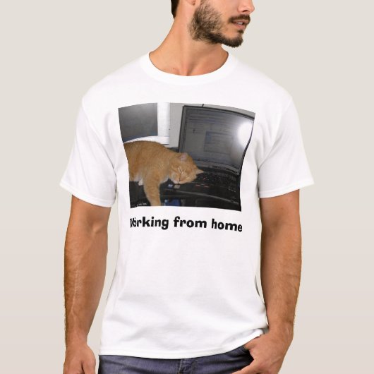 P4040011, Thuis werken T-shirt (Voorkant)