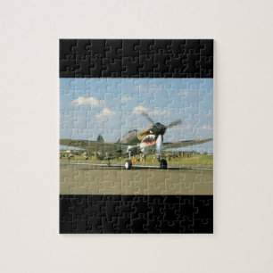 P40 Curtis W/ Fierce Face, Taxiing_WWII Planes Legpuzzel
