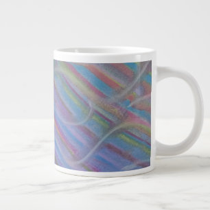 P40M Unieke Kleurrijke Abstracte Kunst Extra Grote Beker