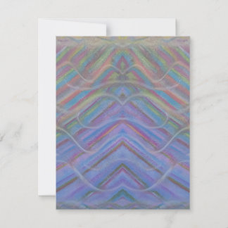 P40M Unieke Kleurrijke Abstracte Kunst Notitiekaartje