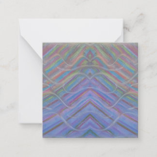 P40M Unieke Kleurrijke Abstracte Kunst Notitiekaartje