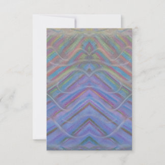 P40M Unieke Kleurrijke Abstracte Kunst Notitiekaartje