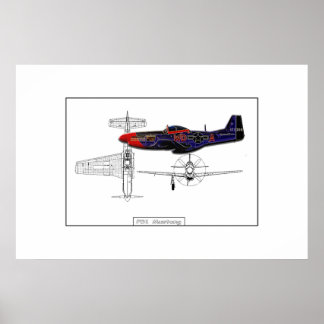 P51 Mustang 01 Poster