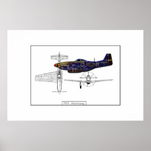 P51 Mustang Poster