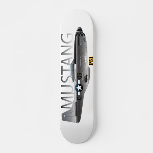 P51 Mustang Skateboard (Voorkant)