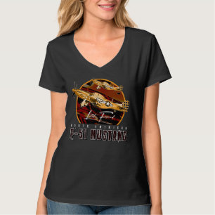 P51 Mustang USAF gevechtsvliegtuig T-shirt