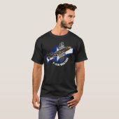 P51 Mustang WW2 Warplane Plane Warbird T-shirt (Voorkant volledig)