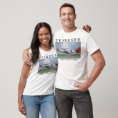P51D Red Tail-strijder, gevlogen door Tuskegee Air T-shirt (Unisex)