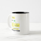 P53 Pathways Inside (Cell Molecular Biology) Tweekleurige Koffiemok (Voorkant links)