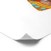 P69 - Poster de Masque Africain Coloré (Coin)