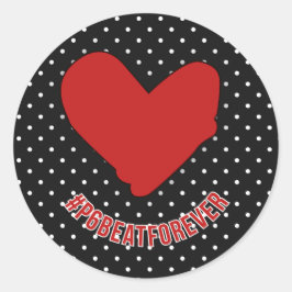 #P6BEATFOREVER RONDE STICKER