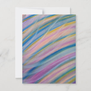P8 Unieke Kleurrijke Abstracte Kunst Bedankkaart