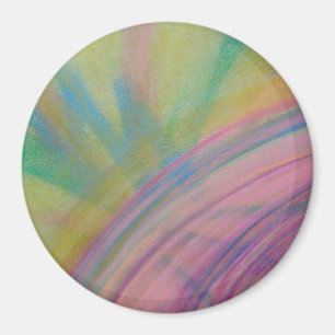 P9 Unieke Kleurrijke Abstracte Kunst Magneet