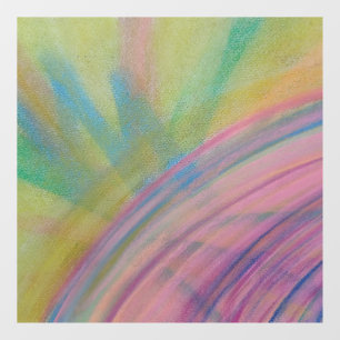 P9 Unieke Kleurrijke Abstracte Kunst Raamsticker