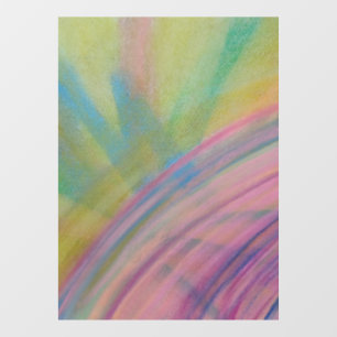 P9 Unieke Kleurrijke Abstracte Kunst Raamsticker