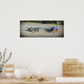 P-38 Bliksem en F-35 Bliksem II Poster (Keuken)