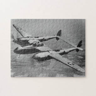 P-38 Bliksem-luchtfoto voor oorlogsgebruik Legpuzzel